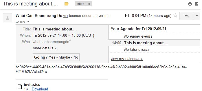 Automate Meeting Requests | Boomerang Notification Services for SQL